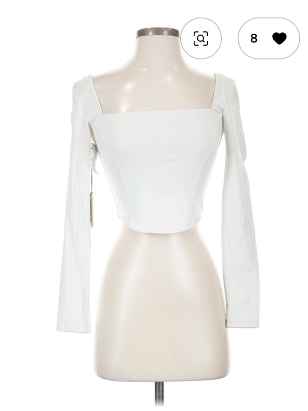 Babaton White Crop top NWT